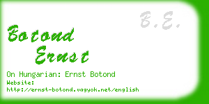 botond ernst business card